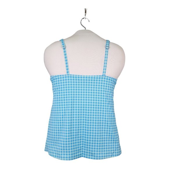 Lands End Tankini Swim Top 18 Square Neck Underwire Bra Tummy Control Swimsuit - Picture 2 of 15